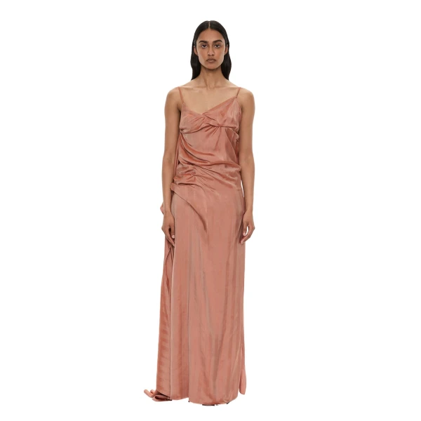Christopher Esber Kacere Bikini Tuck Dress in Washed Red | Dresses | Luxury Shoes 