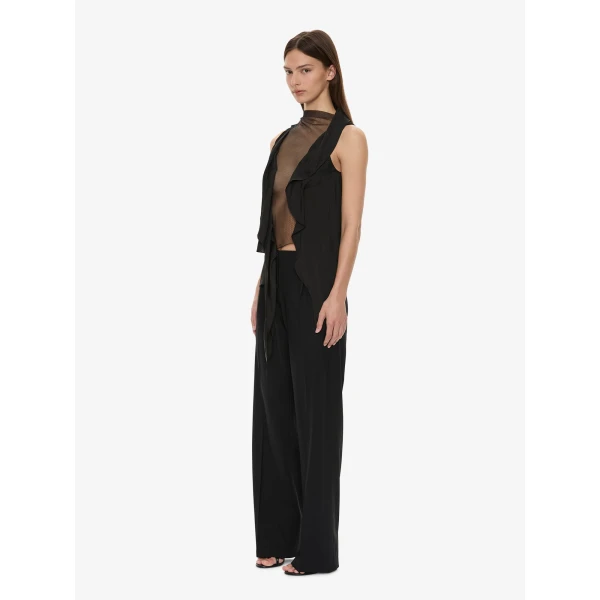Christopher Esber Kacere Draped Top in Black | Tops | Luxury Shoes 
