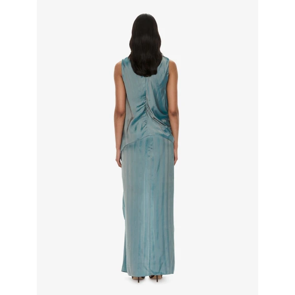 Christopher Esber Kacere Draped Top in Washed Green | Tops | Luxury Shoes 