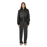 Christopher Esber Leather Flight Bomber in Black | Leather Jackets | Luxury Shoes 