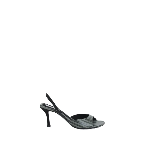 Lila Two Tone Heel in Mineral Stripe