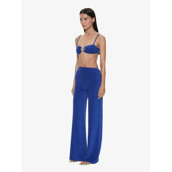 Christopher Esber Looped Back Orbit Pant in Indigo | Pants | Luxury Shoes 