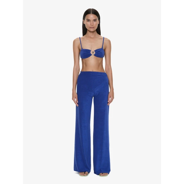 Christopher Esber Looped Back Orbit Pant in Indigo | Pants | Luxury Shoes 