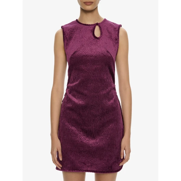 Christopher Esber Loophole Mini Dress in Plum | Mini Dresses | Luxury Shoes 