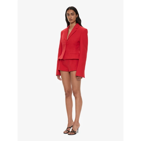 Christopher Esber Marnette Tailored Jacket in Carmine Red | Jackets | Luxury Shoes 