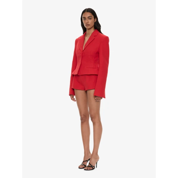 Christopher Esber Marnette Tailored Short in Carmine Red | Shorts | Luxury Shoes 