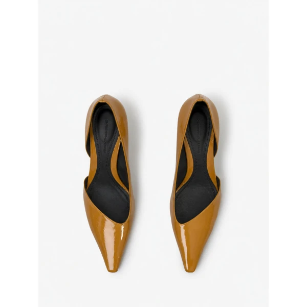 Christopher Esber Max Patent Pump in Cognac | Heels | Luxury Shoes 
