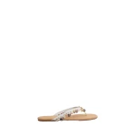 Christopher Esber Memento Charm Flip Flop in White | Flip Flops & Slides | Luxury Shoes 