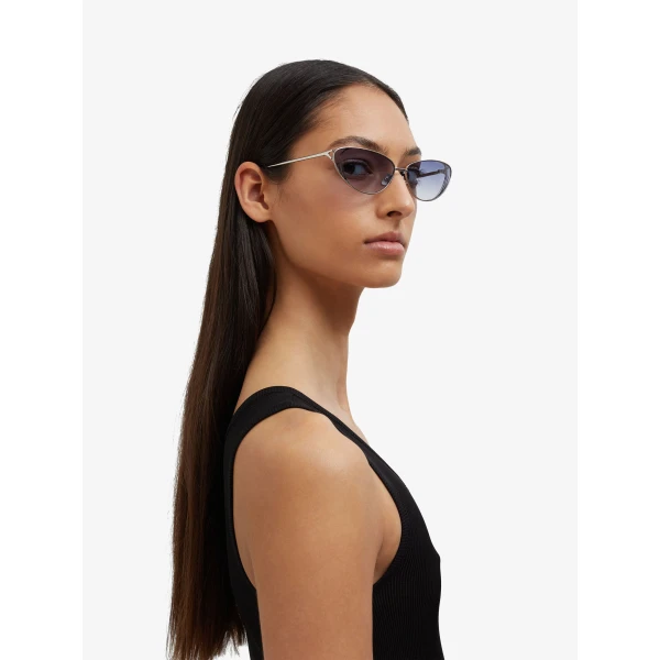 Christopher Esber Milla 96 Sunglasses in Ultramarine | Sunglasses | Luxury Shoes 