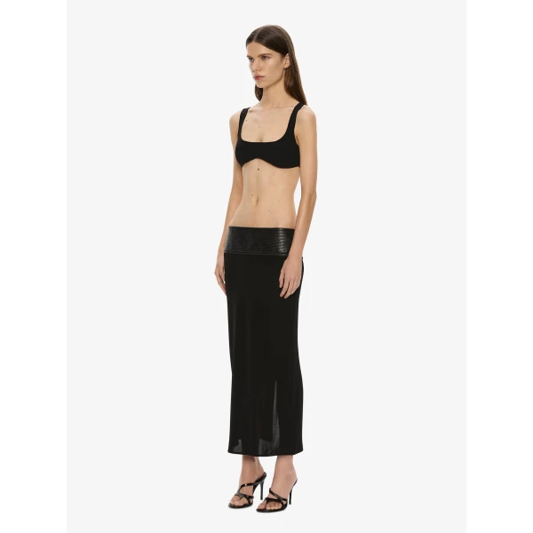 Christopher Esber Mineta Knit Bra in Black | Sweaters | Luxury Shoes 