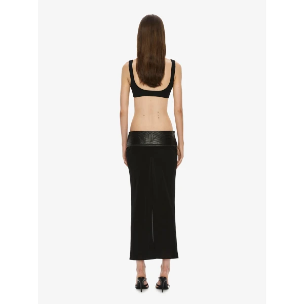 Christopher Esber Mineta Knit Bra in Black | Sweaters | Luxury Shoes 