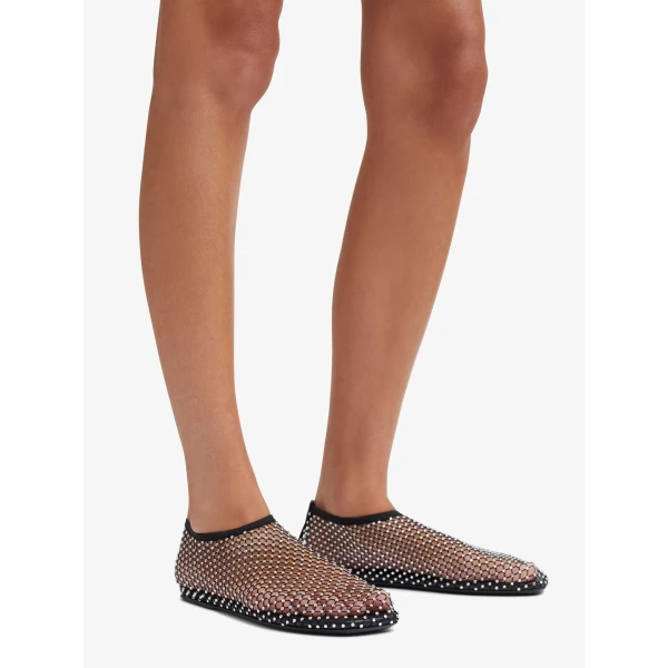 Christopher Esber Minette Flat in Black | Flats | Luxury Shoes 