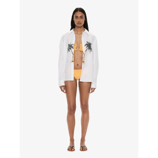 Christopher Esber Mirage Palm Shirt in White Mirage Palm Print | Shirts | Luxury Shoes 