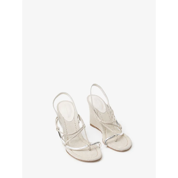 Christopher Esber Molten Wedge in Natural | Heels | Luxury Shoes 