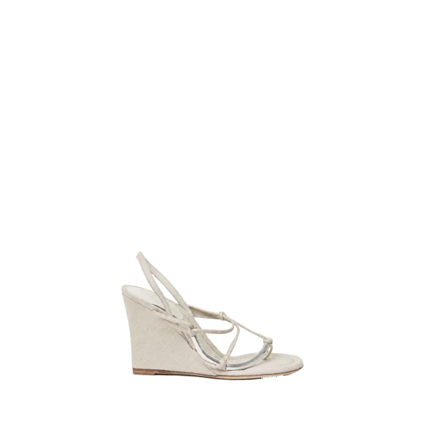 Christopher Esber Molten Wedge in Natural | Heels | Luxury Shoes 