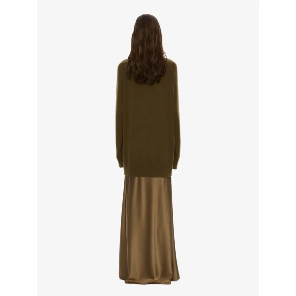 Christopher Esber Monument Long Dress in Khaki | Maxi Dresses | Luxury Shoes 