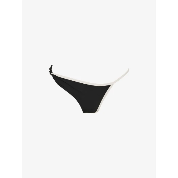 Christopher Esber Onda Twisted Lycra High Brief in Black White | Bikini | Luxury Shoes 