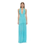 Christopher Esber Orion Gown in Cyan | Evening Gowns | Luxury Shoes 