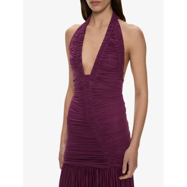 Christopher Esber Orion Gown in Plum | Evening Gowns | Luxury Shoes 