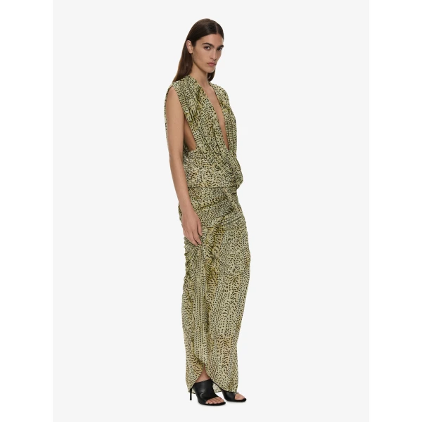 Christopher Esber Orion Midi Skirt in Feathered Citrine | Midi Skirts | Luxury Shoes 