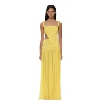 Christopher Esber Orion Separation Gown in Targa Yellow | Evening Gowns | Luxury Shoes 