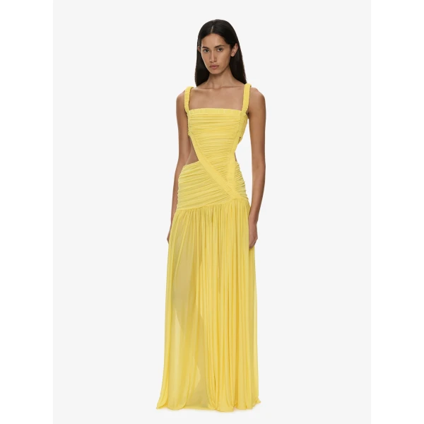 Christopher Esber Orion Separation Gown in Targa Yellow | Evening Gowns | Luxury Shoes 