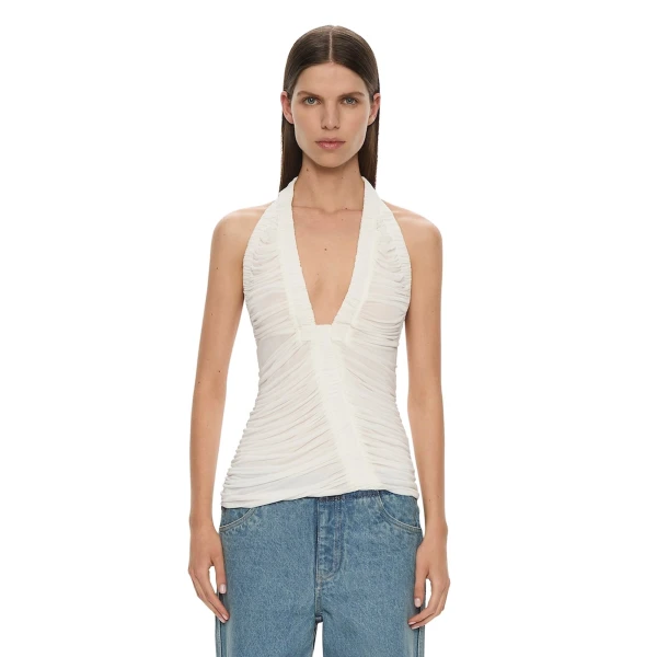 Christopher Esber Orion Top in White | Tops | Luxury Shoes 