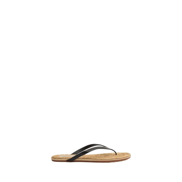 Christopher Esber Palma Flip Flop in Black Natural | Flip Flops & Slides | Luxury Shoes 