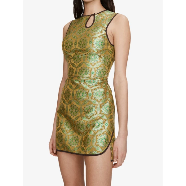 Christopher Esber Palmira Loophole Mini Tank Dress in Palmira Print | Mini Dresses | Luxury Shoes 
