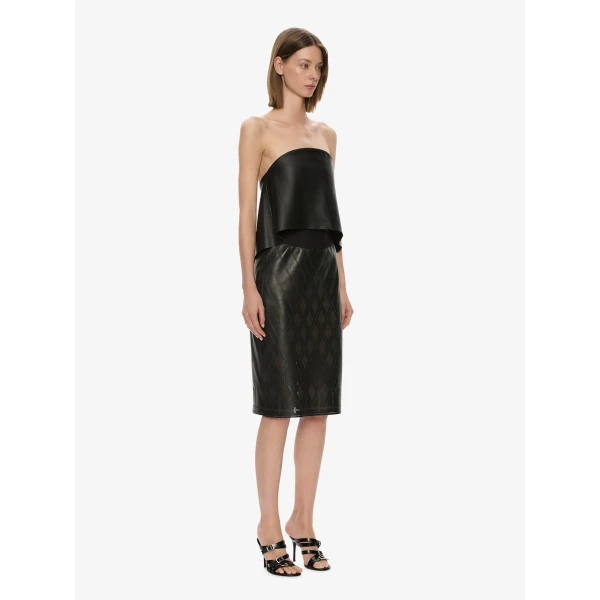 Christopher Esber Perforated Sheath Leather Dress in Black | Dresses | Luxury Shoes 