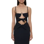 Christopher Esber Porto Tie Lycra Dress in Black | Maxi Dresses | Luxury Shoes 