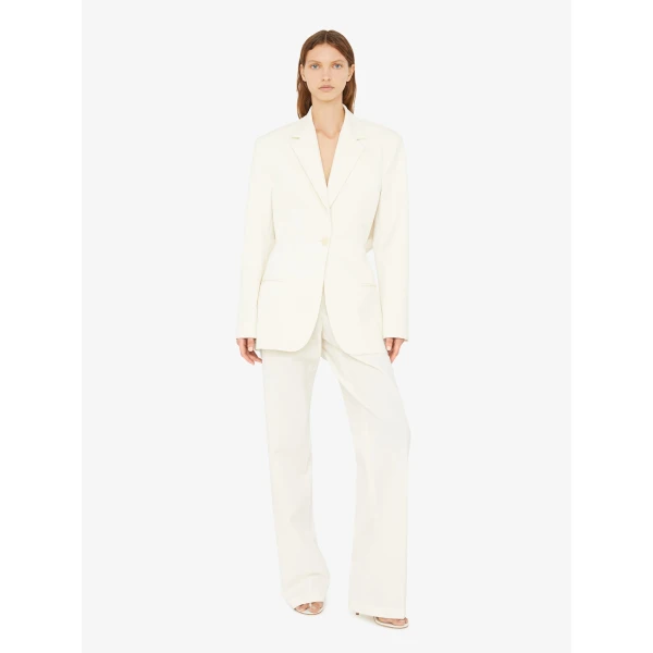 Christopher Esber Redux Heavy Twill Trouser in White | Dresses | Luxury Shoes 