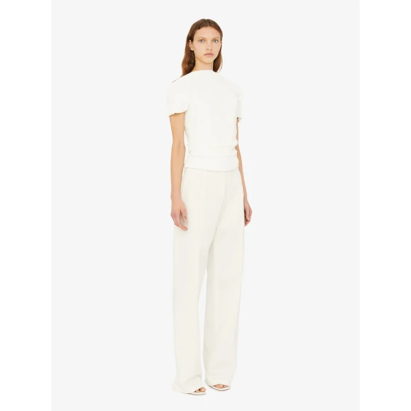 Christopher Esber Redux Heavy Twill Trouser in White | Dresses | Luxury Shoes 