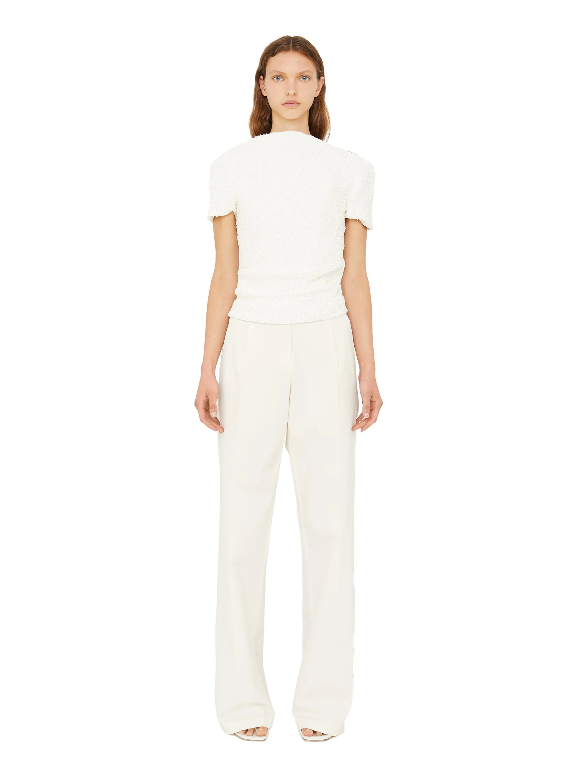 Christopher Esber Redux Heavy Twill Trouser in White Christopher Esber Redux Heavy Twill Trouser in White | Dresses | Luxury Shoes
