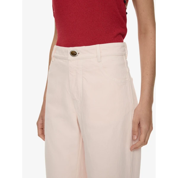 Christopher Esber Relaxed Denim Quartz Jean in Airbag Pink | Denim | Luxury Shoes 