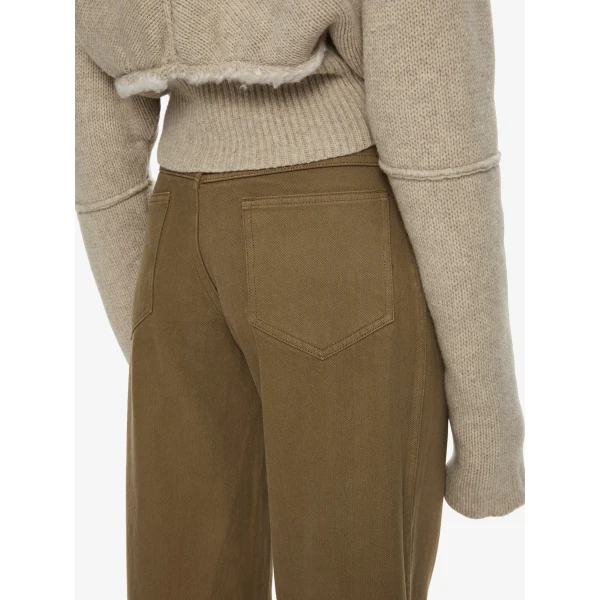 Christopher Esber Relaxed Denim Quartz Jean in Khaki | Denim | Luxury Shoes 