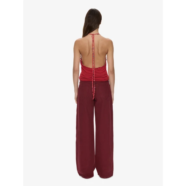Christopher Esber Relaxed Denim Quartz Jean in Wine | Denim | Luxury Shoes 