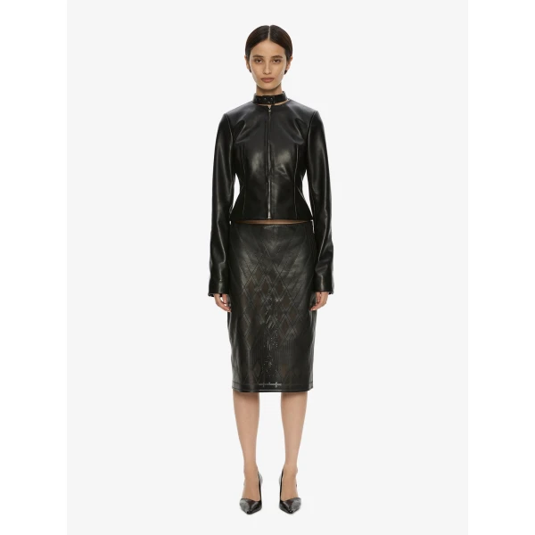 Christopher Esber Richie Leather Jacket in Black | Leather Jackets | Luxury Shoes 