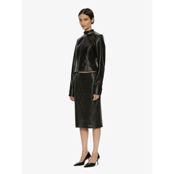 Christopher Esber Richie Leather Jacket in Black | Leather Jackets | Luxury Shoes 