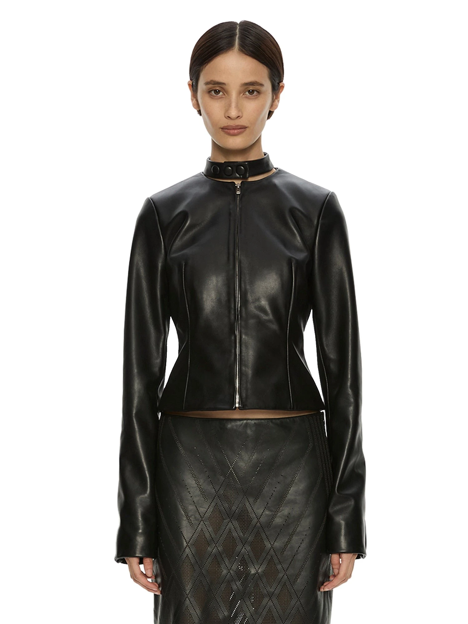 Christopher Esber Richie Leather Jacket in Black Christopher Esber Richie Leather Jacket in Black | Leather Jackets | Luxury Shoes