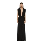 Christopher Esber Ripple Drape Gown in Black | Evening Gowns | Luxury Shoes 