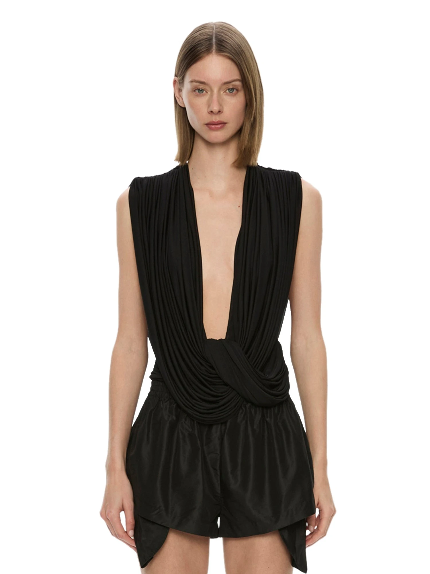 Christopher Esber Ripple Drape Top in Black Christopher Esber Ripple Drape Top in Black | Tops | Luxury Shoes