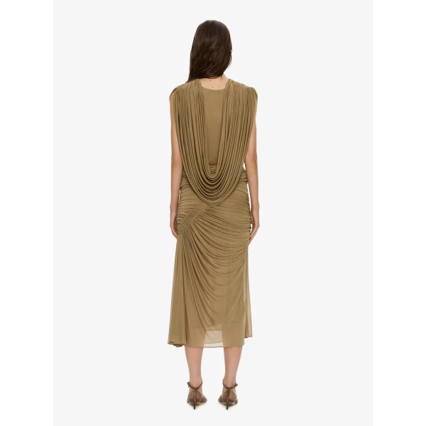 Christopher Esber Ripple Drape Top in Khaki | Tops | Luxury Shoes 