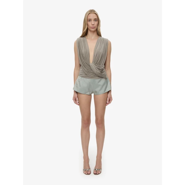 Christopher Esber Ripple Drape Top in Slate | Tops | Luxury Shoes 