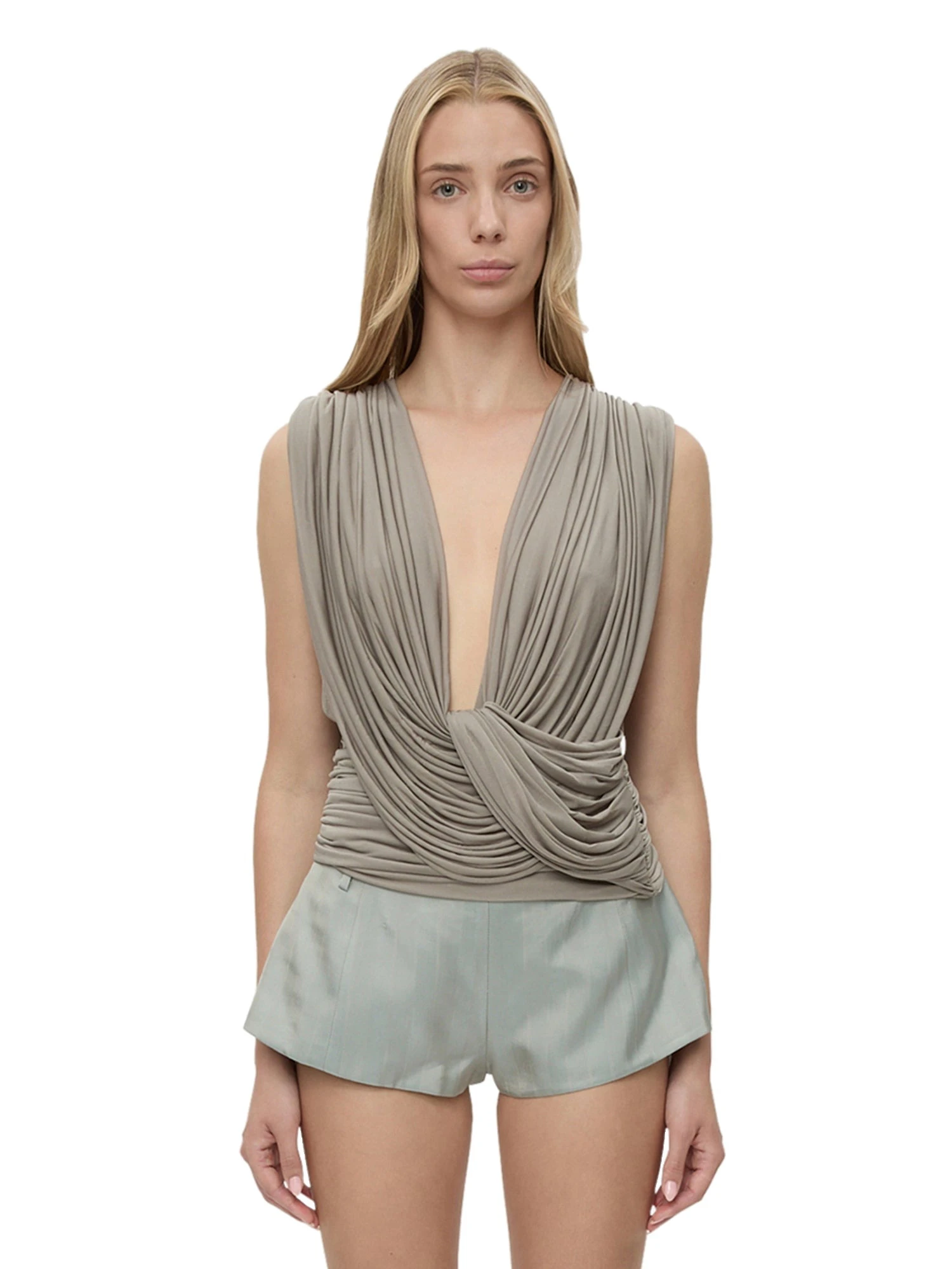 Christopher Esber Ripple Drape Top in Slate Christopher Esber Ripple Drape Top in Slate | Tops | Luxury Shoes