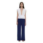 Christopher Esber Ripple Drape Top in White | Tops | Luxury Shoes 