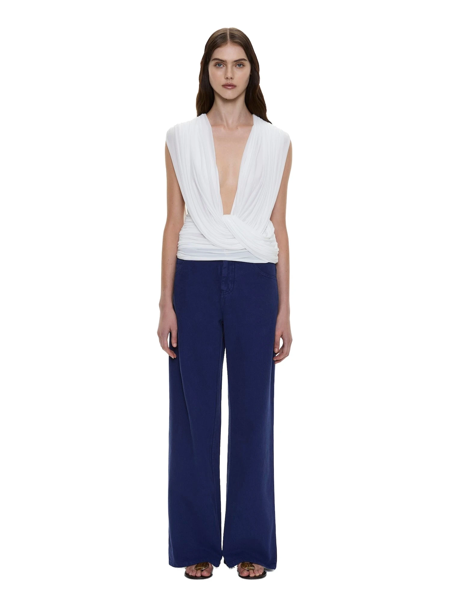 Christopher Esber Ripple Drape Top in White Christopher Esber Ripple Drape Top in White | Tops | Luxury Shoes
