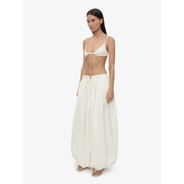 Christopher Esber Rolled Up Bralette in White | Bikini | Luxury Shoes 