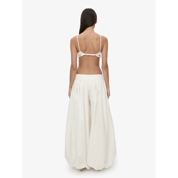 Christopher Esber Rolled Up Bralette in White | Bikini | Luxury Shoes 