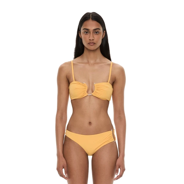 Christopher Esber Ruched Crescent Bandeau in Valencia | Bikini | Luxury Shoes 